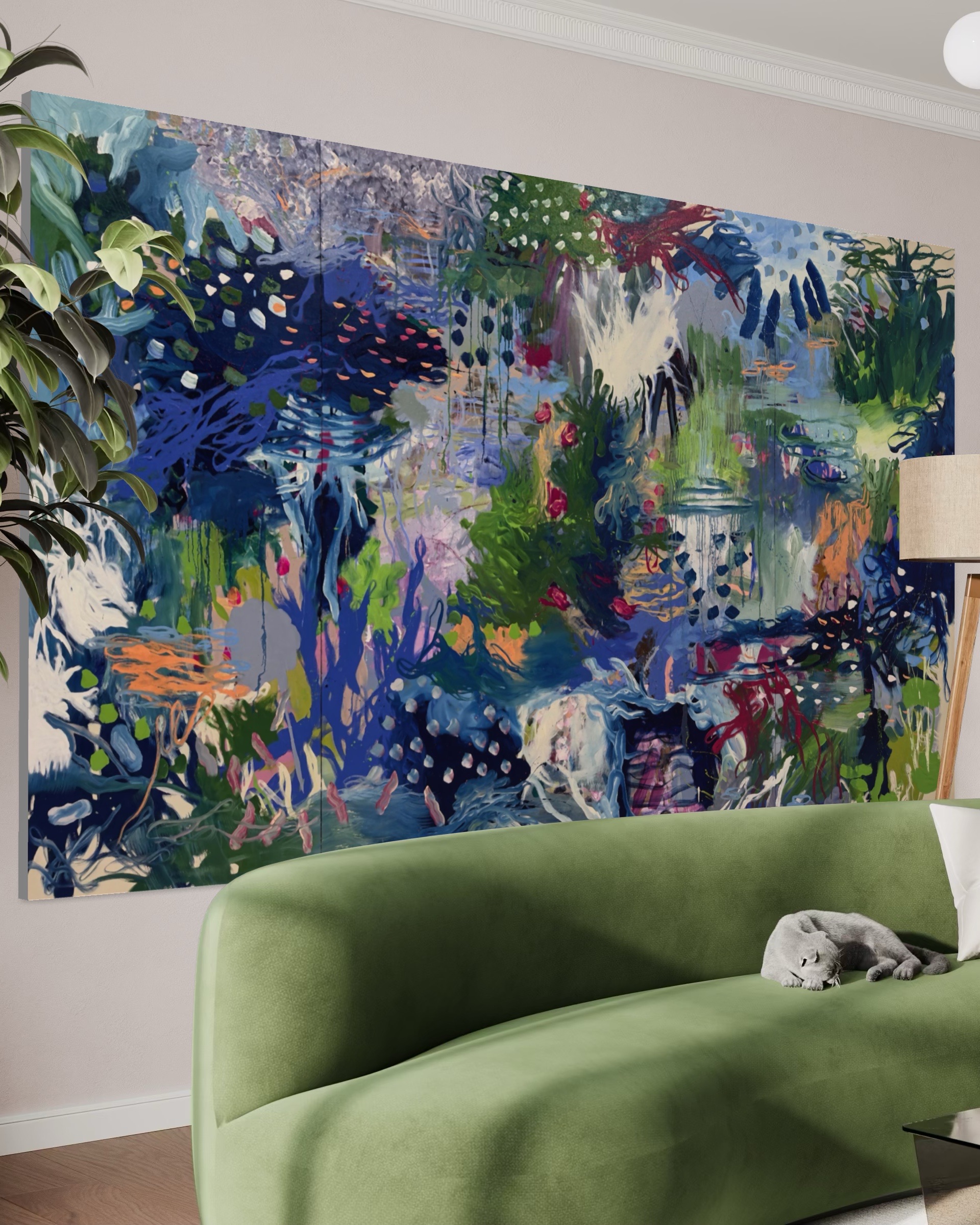 Installation view, private residence