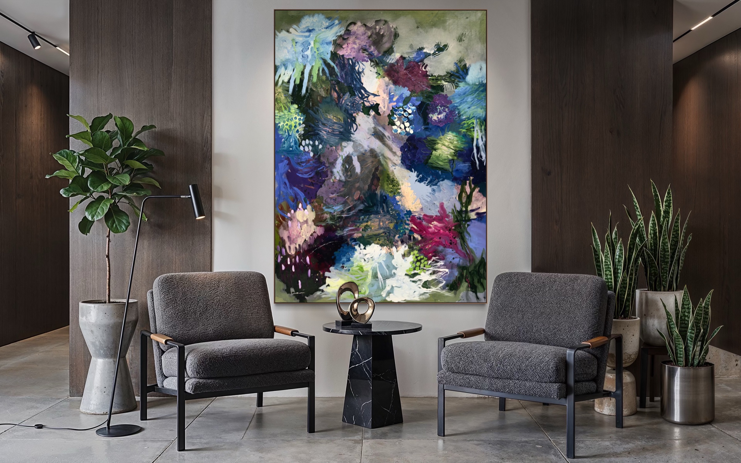 Installation view, residential lounge